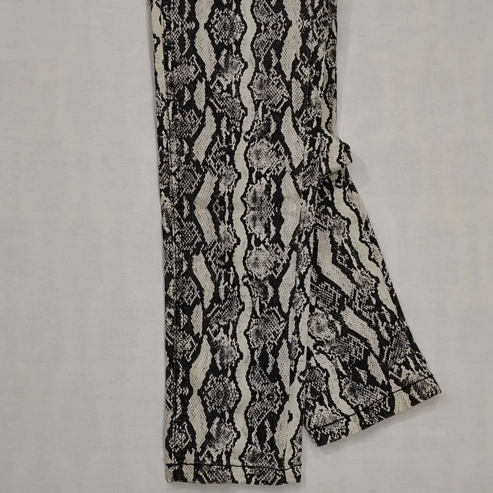 Snakeskin Print Skinny Pants Size 6 Wild Fable Neutral Stretch Denim Pockets - Picture 6 of 16